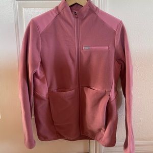FIGS Mauve On-Shift Fleece Jacket